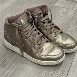 Jordan Taupe High-Top Sneakers